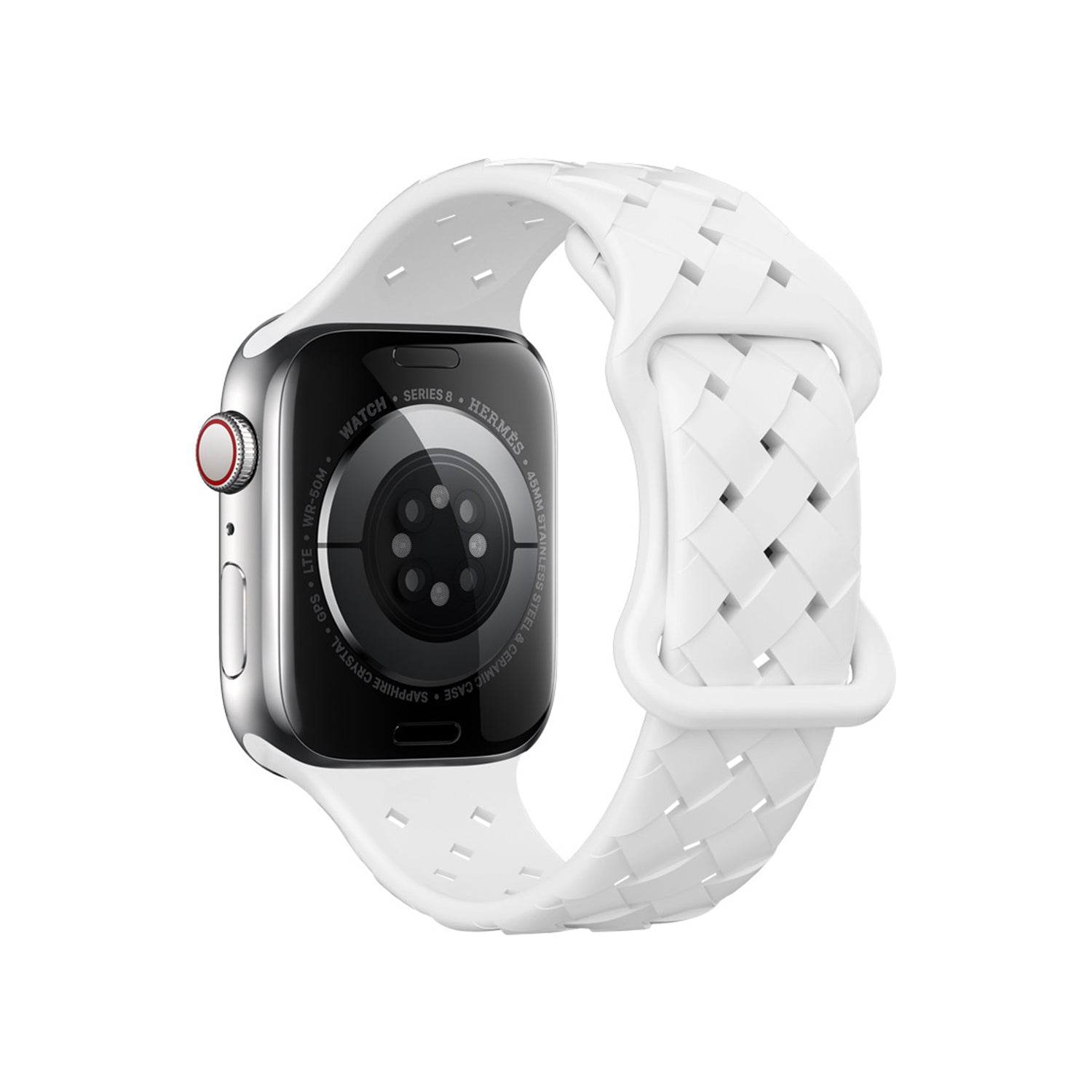 38/40/41mm Apple Watch Monochrome Bamboo Woven Series SE/7/6/5/4/3/2/1