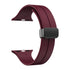38/40/41mm Apple Watch Folding Magnetic Buckle Silicone Strap Series SE/7/6/5/4/3/2/1