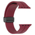 38/40/41mm Apple Watch Folding Magnetic Buckle Silicone Strap Series SE/7/6/5/4/3/2/1