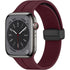 38/40/41mm Apple Watch Folding Magnetic Buckle Silicone Strap Series SE/7/6/5/4/3/2/1