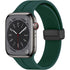 38/40/41mm Apple Watch Folding Magnetic Buckle Silicone Strap Series SE/7/6/5/4/3/2/1