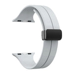 38/40/41mm Apple Watch Folding Magnetic Buckle Silicone Strap Series SE/7/6/5/4/3/2/1
