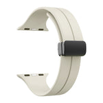 38/40/41mm Apple Watch Folding Magnetic Buckle Silicone Strap Series SE/7/6/5/4/3/2/1