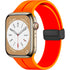 38/40/41mm Apple Watch Folding Magnetic Buckle Silicone Strap Series SE/7/6/5/4/3/2/1