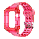 38/40/41mm Glacier transparent jelly strap,Esuitable for Apple Watch series SE/7/6/5/4/3/2/1
