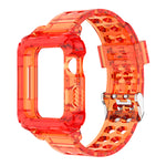 38/40/41mm Glacier transparent jelly strap,Esuitable for Apple Watch series SE/7/6/5/4/3/2/1