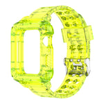 38/40/41mm Glacier transparent jelly strap,Esuitable for Apple Watch series SE/7/6/5/4/3/2/1