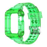 38/40/41mm Glacier transparent jelly strap,Esuitable for Apple Watch series SE/7/6/5/4/3/2/1