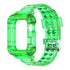 38/40/41mm Glacier transparent jelly strap,Esuitable for Apple Watch series SE/7/6/5/4/3/2/1