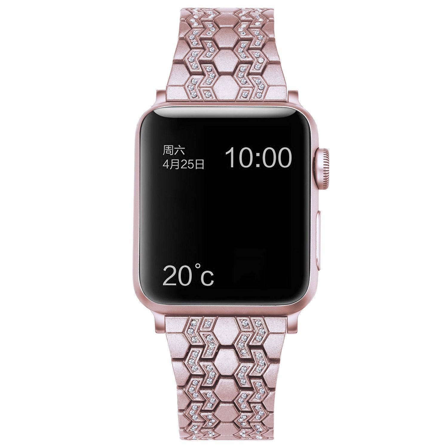 38/40mm Alloy jewelry watch band inlaid with diamonds for i-Watch SE/6/5/4/3/2/1