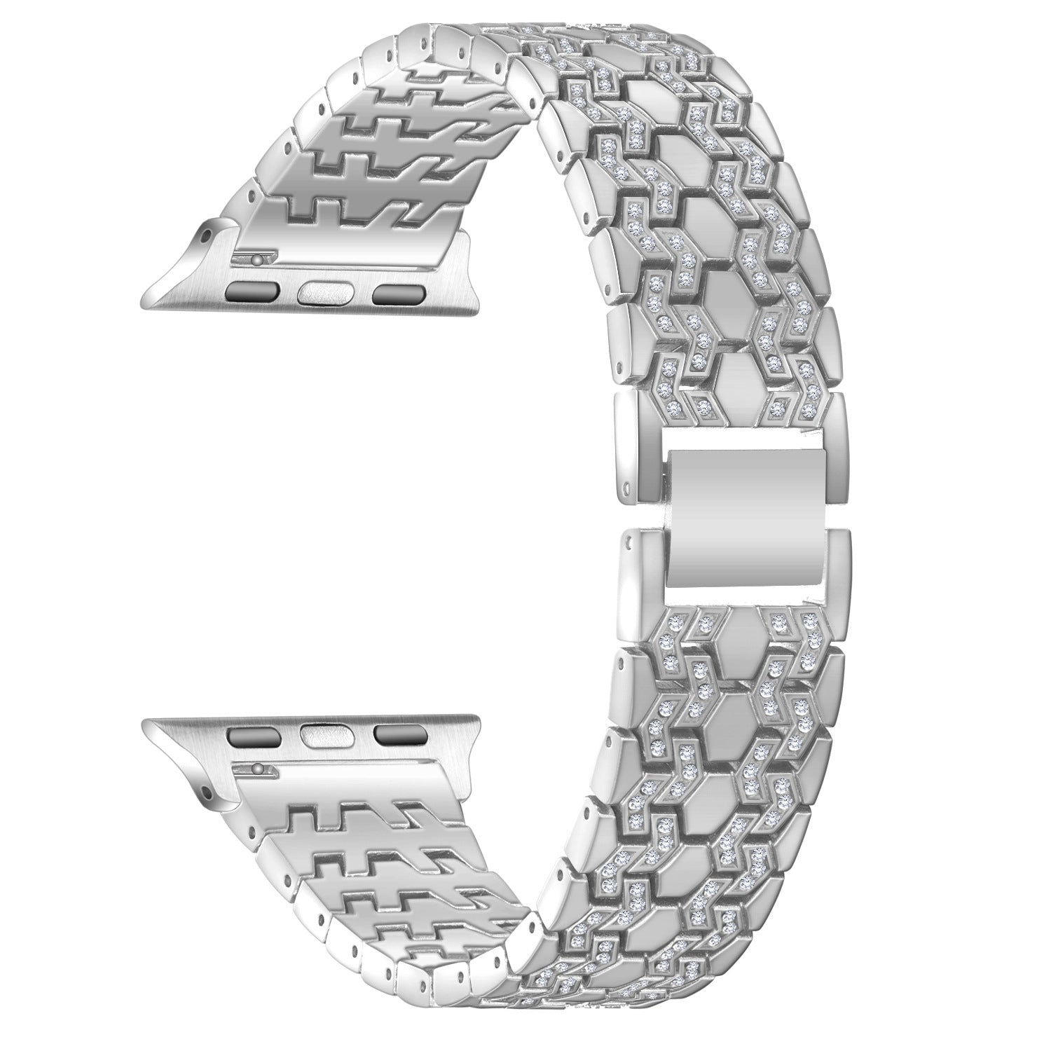38/40mm Alloy jewelry watch band inlaid with diamonds for i-Watch SE/6/5/4/3/2/1