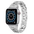 38/40/41mm Apple Watch SE Series7/6/5/4/3/2/1 Bling diamond Metal Strap Lady's Replacemnet Band with Butterfly Folding Clasp