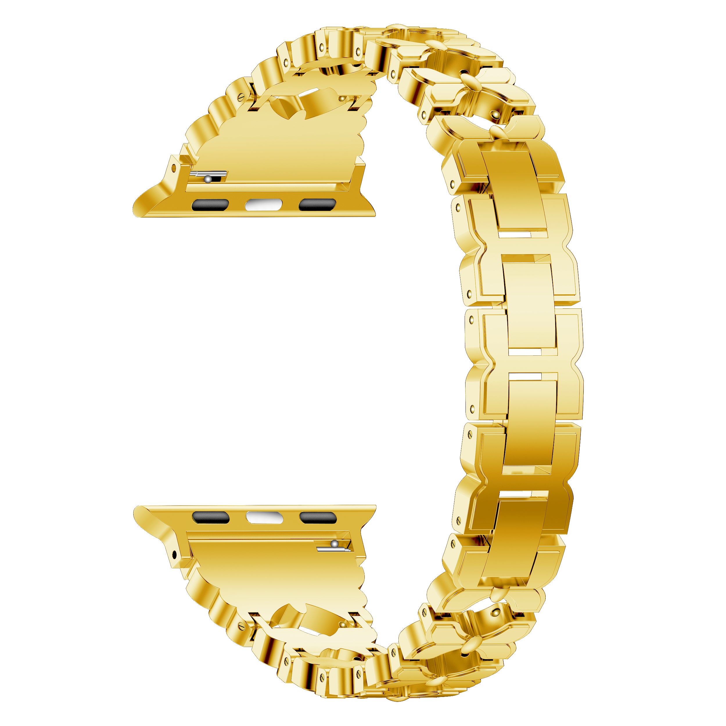 38/40/41mm Apple Watch SE Series7/6/5/4/3/2/1 Bling diamond Metal Strap Lady's Replacemnet Band with Butterfly Folding Clasp