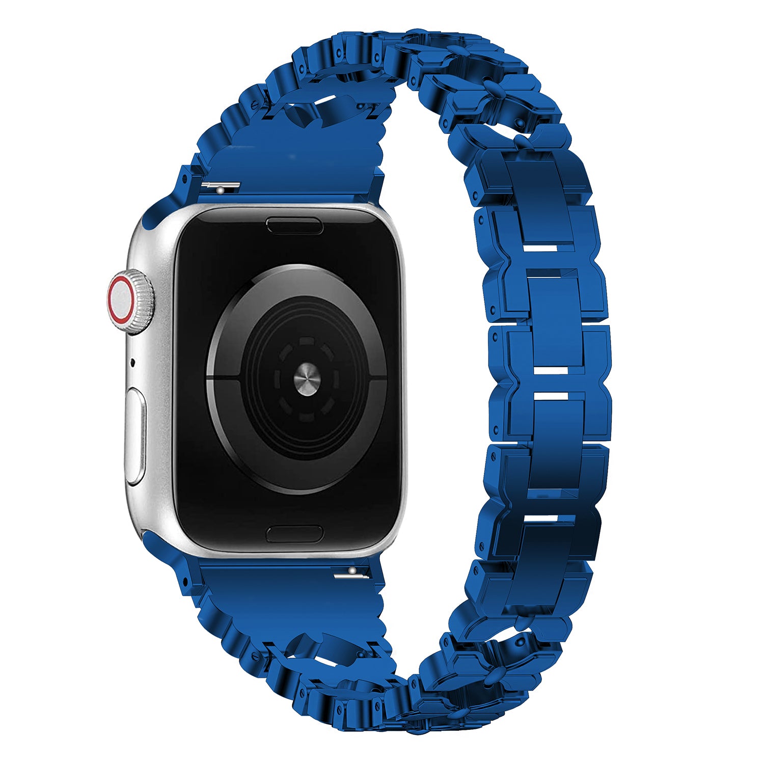 38/40/41mm Apple Watch SE Series7/6/5/4/3/2/1 Bling diamond Metal Strap Lady's Replacemnet Band with Butterfly Folding Clasp