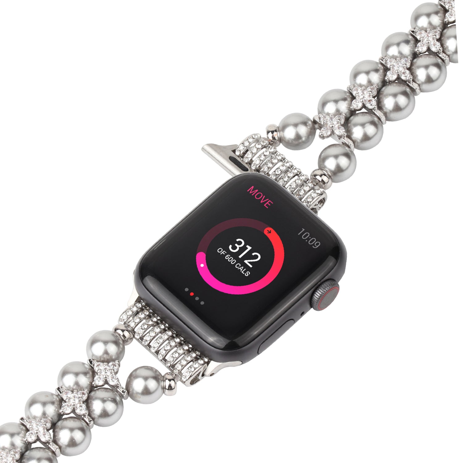 38/40mmShiny elastic beaded rhinestone bracelet for Apple Watch series SE /6/ 5/ 4 /3/ 2/1 /
