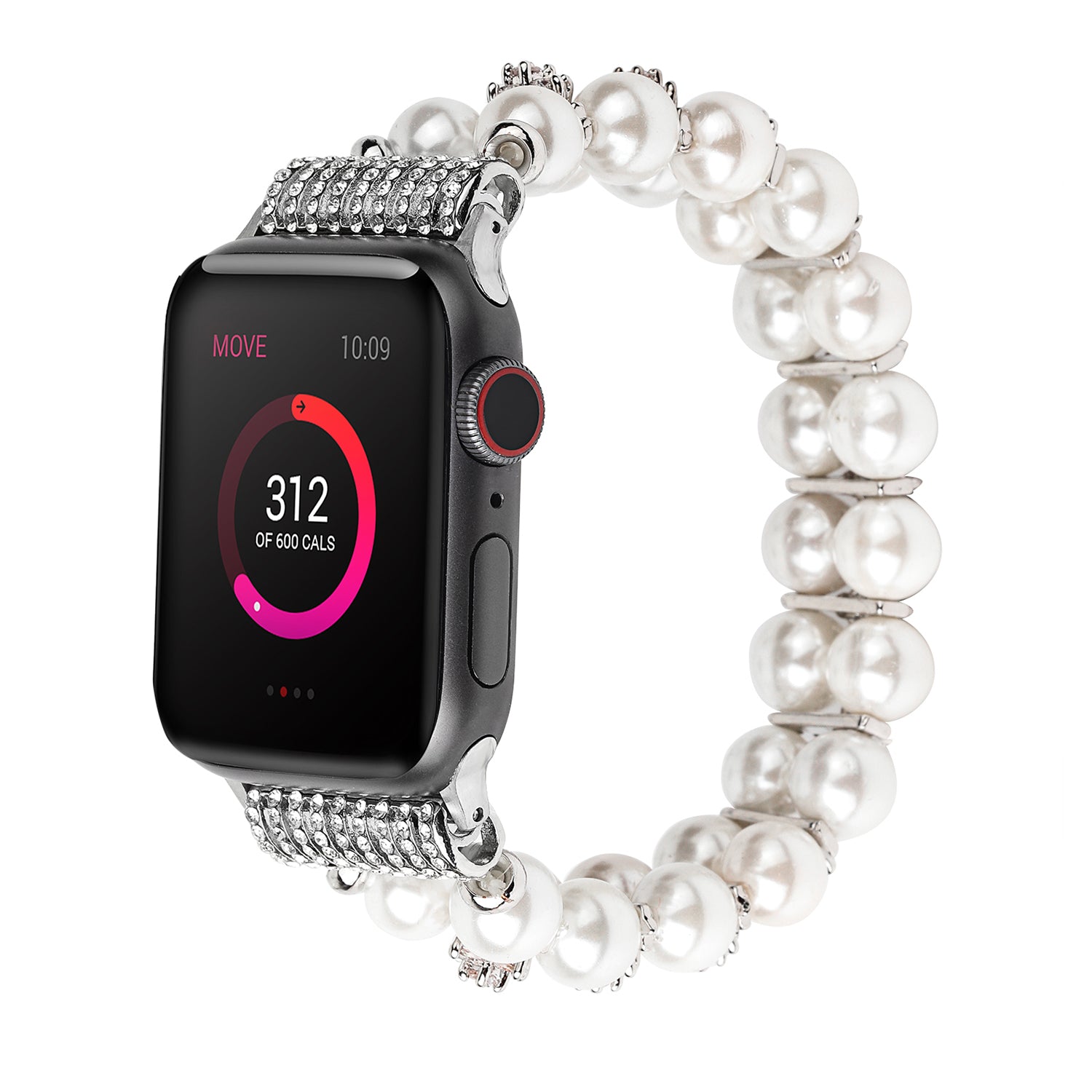 38/40mmShiny elastic beaded rhinestone bracelet for Apple Watch series SE /6/ 5/ 4 /3/ 2/1 /