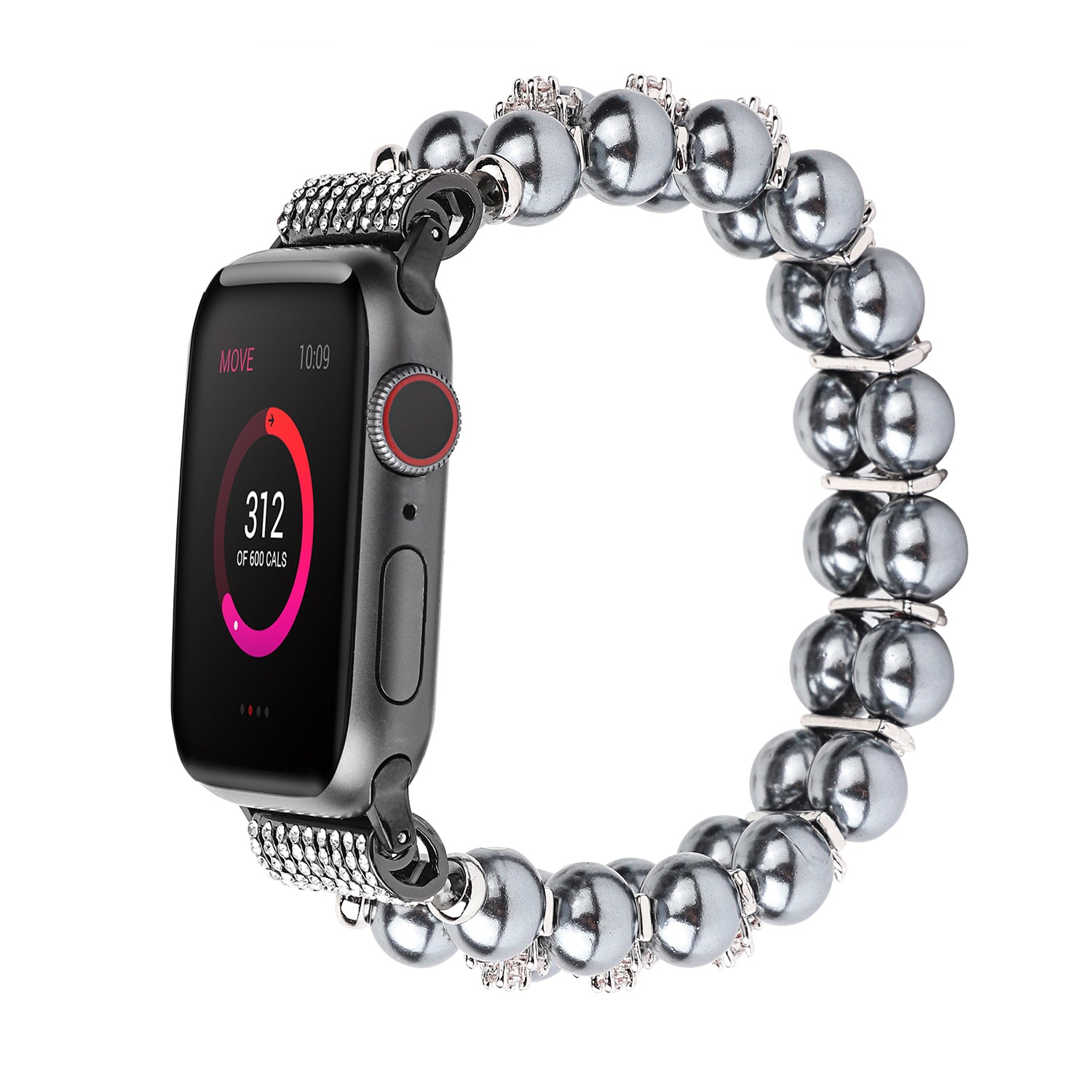 38/40mmShiny elastic beaded rhinestone bracelet for Apple Watch series SE /6/ 5/ 4 /3/ 2/1 /