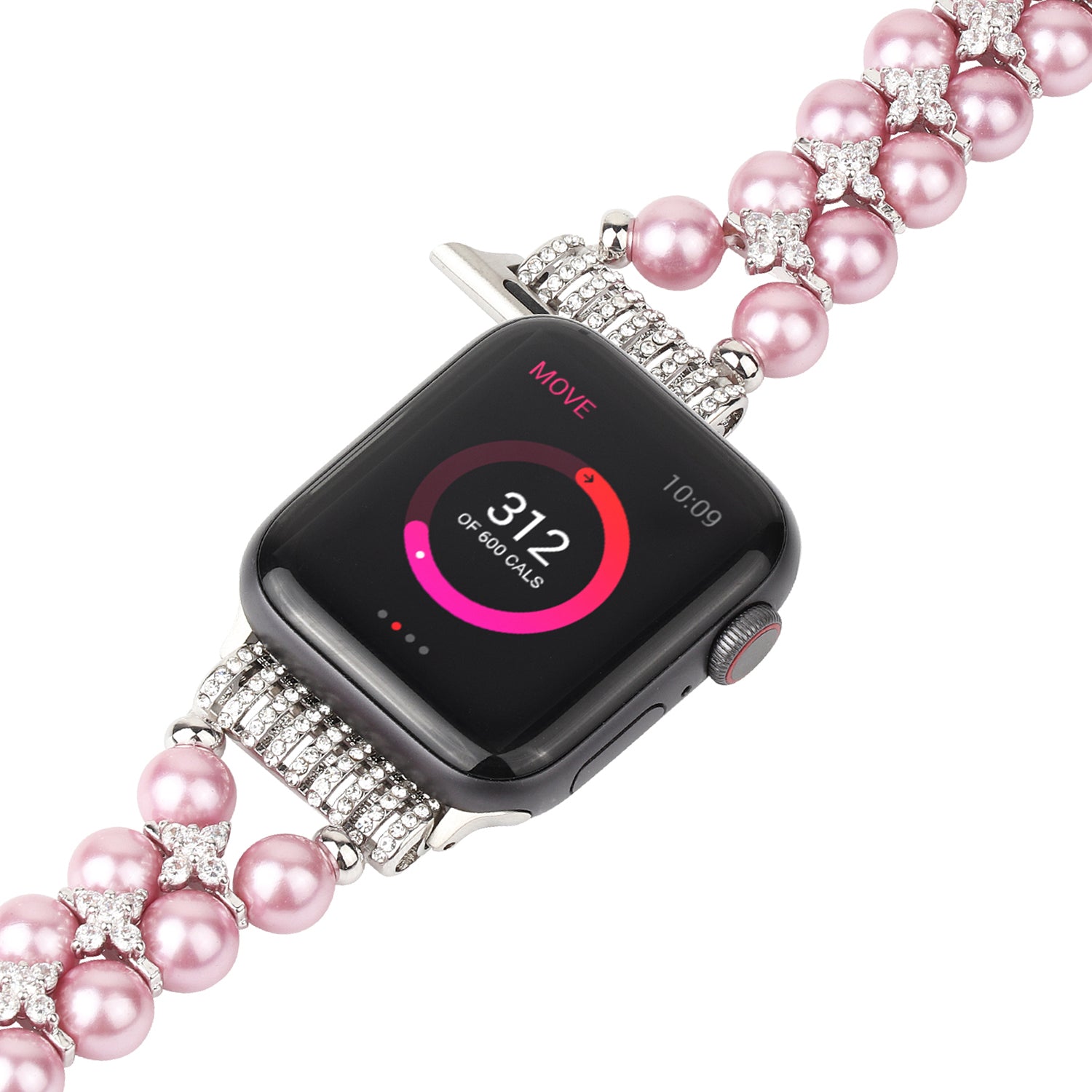 38/40mmShiny elastic beaded rhinestone bracelet for Apple Watch series SE /6/ 5/ 4 /3/ 2/1 /