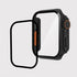 2 in 1 (44MM) PC material half pack case with screen protector for Apple Watch SE(2/1)6/5/4