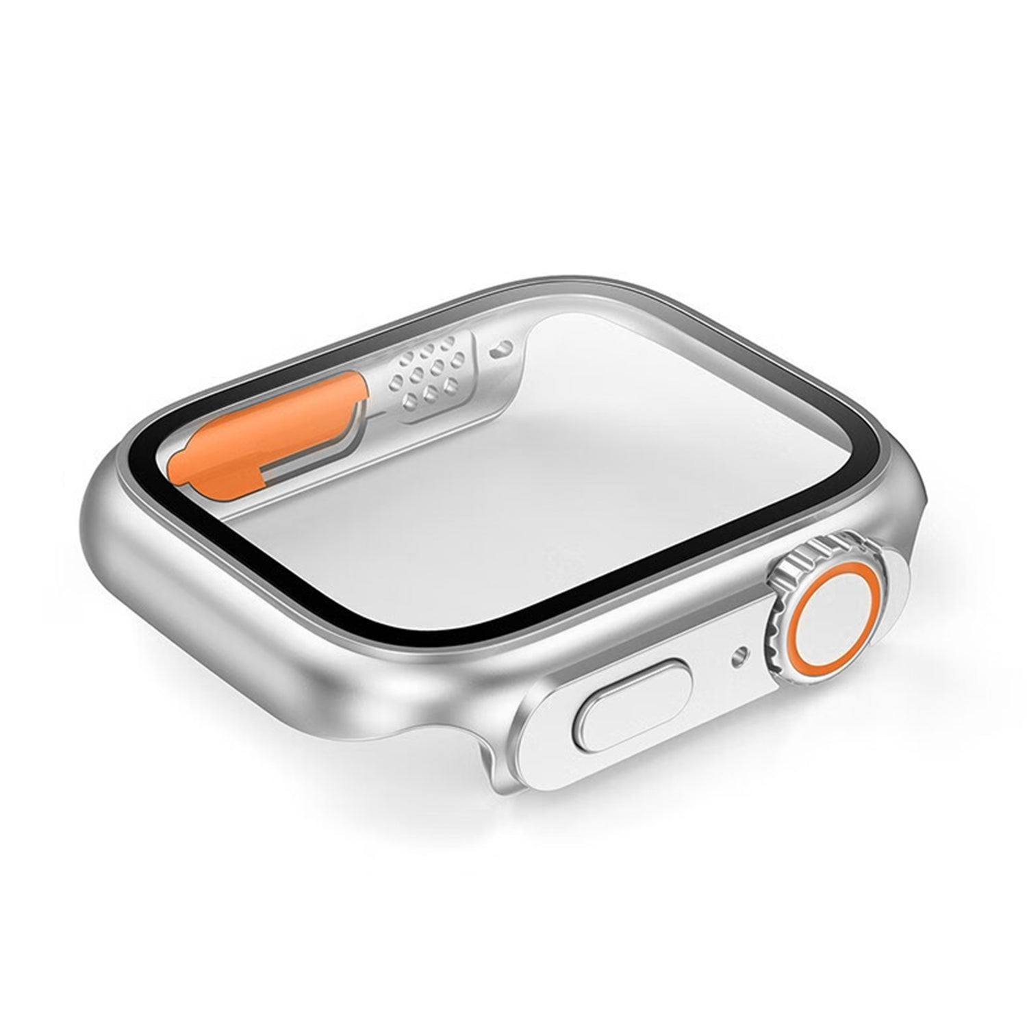 2 in 1 (44MM) PC material half pack case with screen protector for Apple Watch SE(2/1)6/5/4