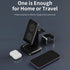 3in1 Charging Station for Smart Phone.Wireless Charging Station for Multiple Devices,Phone and Watch,Earphone Charger Dock with Stand-Black