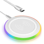 15W RGB Wireless Charger Compatible iPhone 15/15 Plus/15 Pro/15 Pro Max