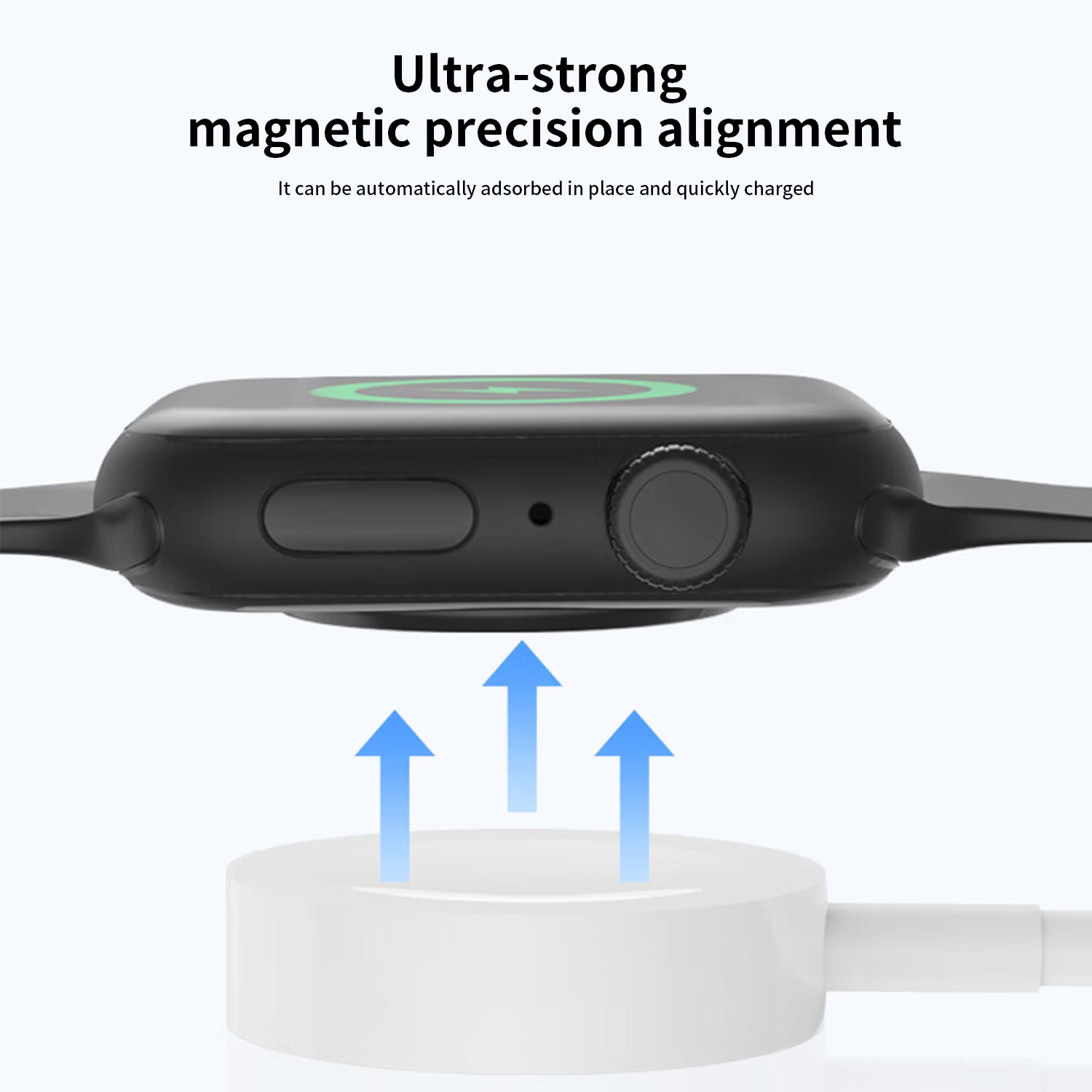 Wireless Apple Watch Magnetic to Type-C Fast Charger-White