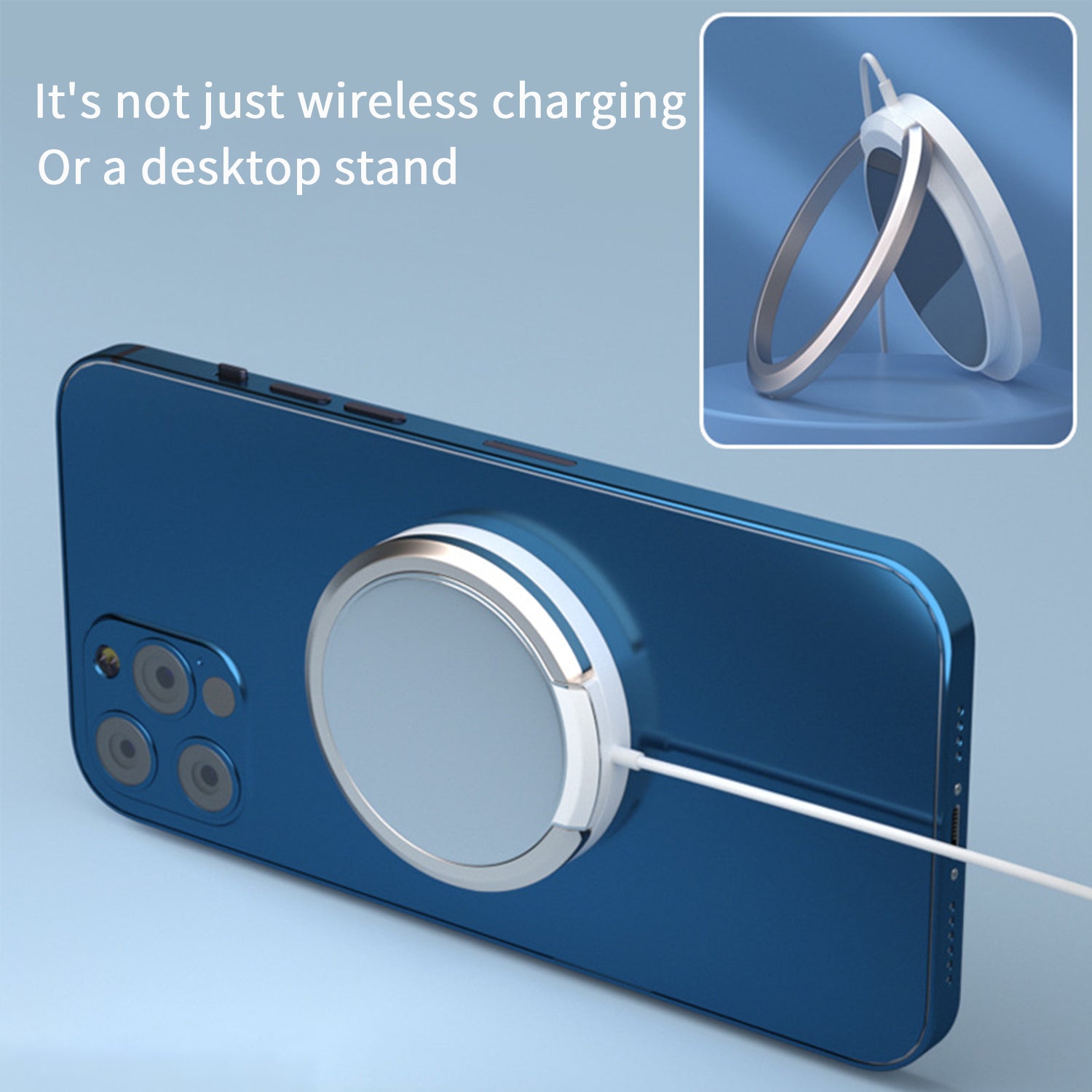 Magnetic wireless charging stand