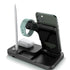 4 in 1 Wireless charger Dock Universal, Wireless Charger Stand Portable Charging Station Dock for Mobile Phone Watch Earphone, Foldable Design Wireless Charger