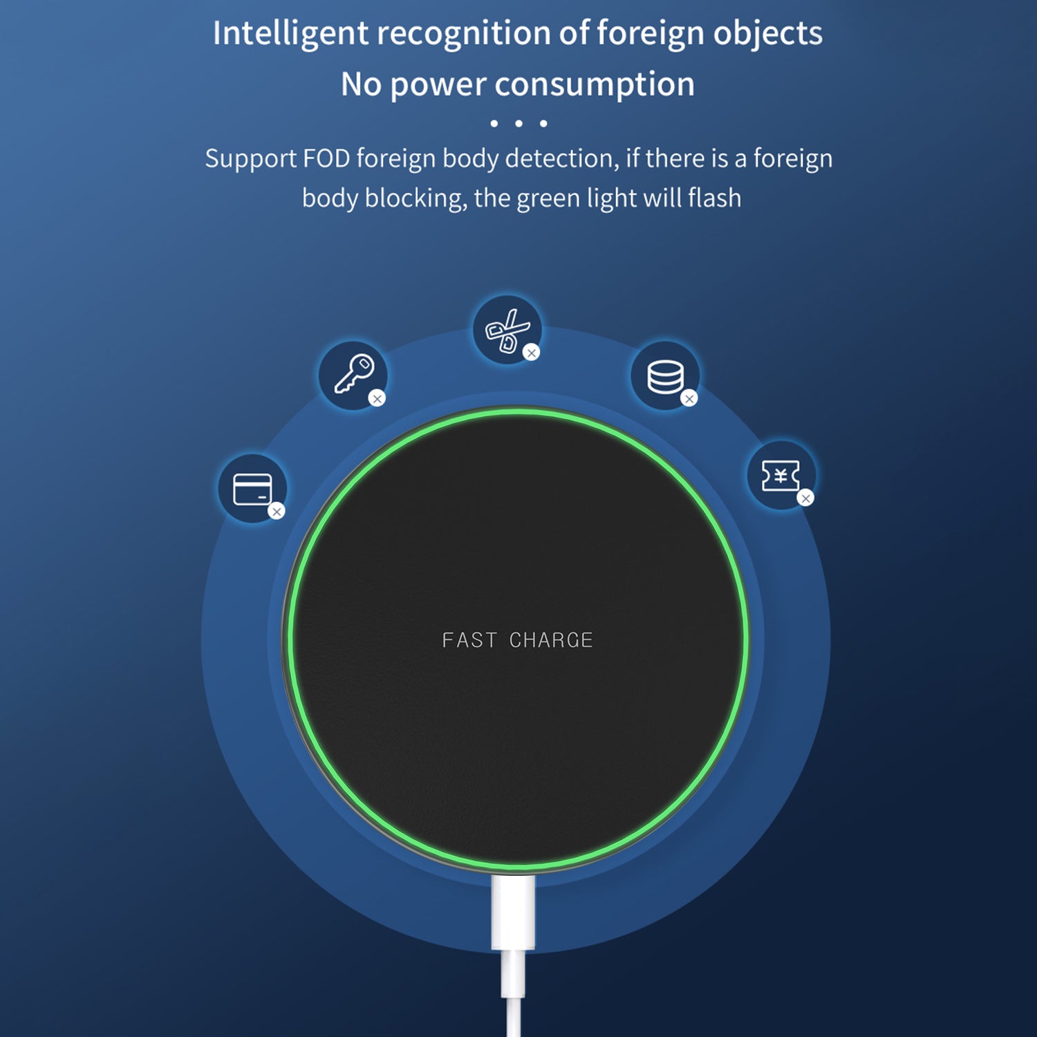 15W ultra-thin round wireless charger