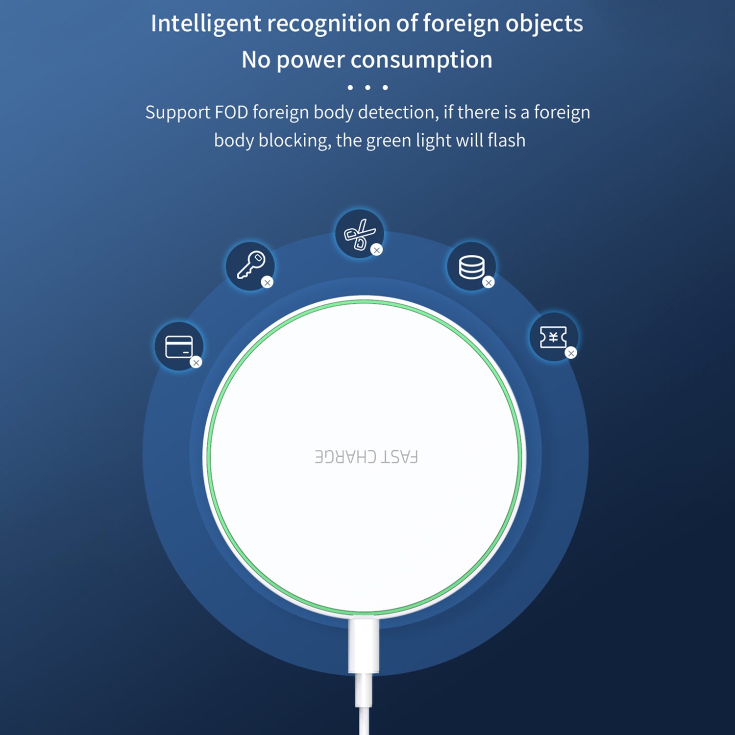 15W ultra-thin round wireless charger