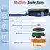 2 in 1 Portable Metal Magnetic Wireless Charger for Apple Watch 7 6 5 4 3 2 1 SE Usb C Fast Charging Pad Cargador