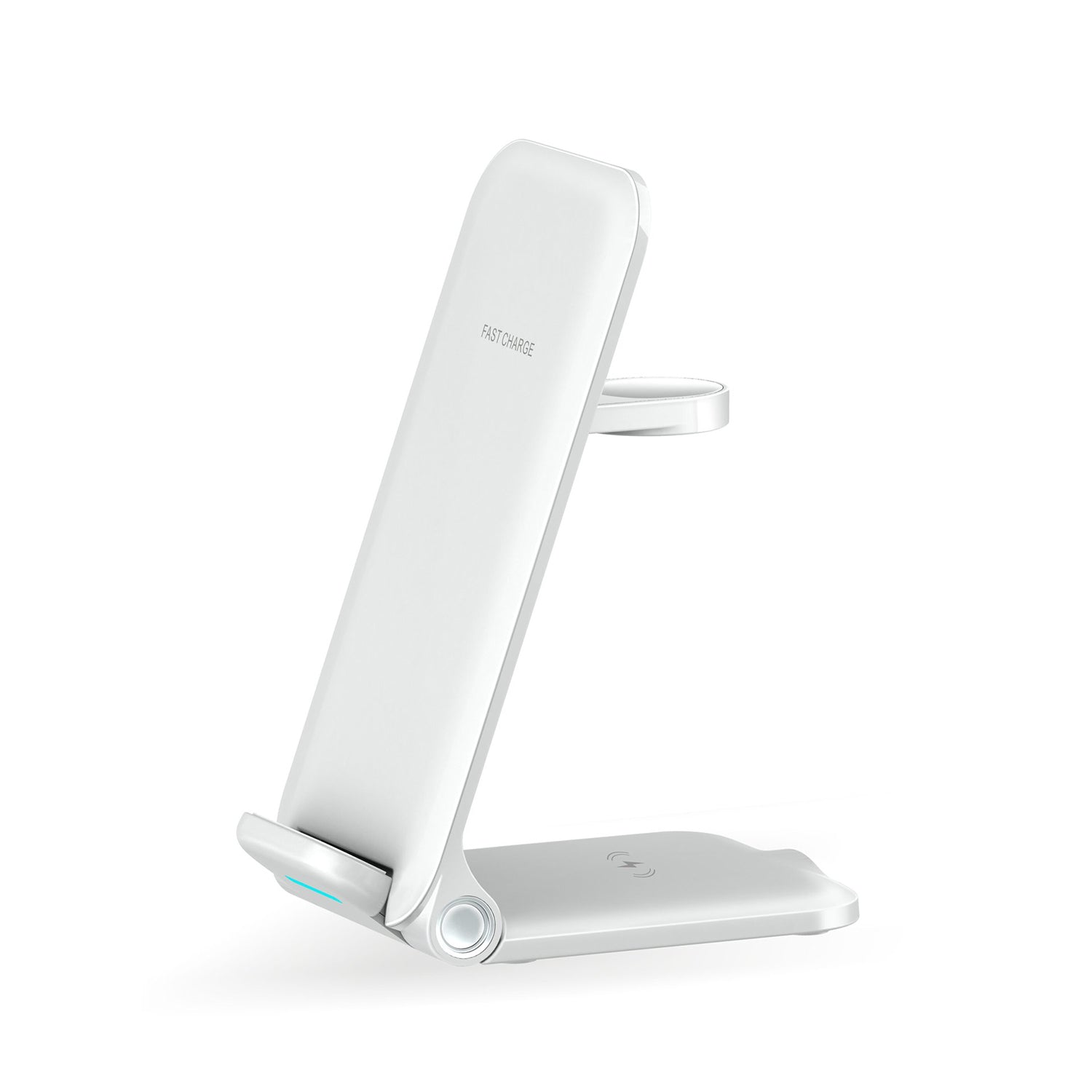 15 W 3 in 1 Wireless Fast Charger - Universal Compatibility, Foldable & Portable Design