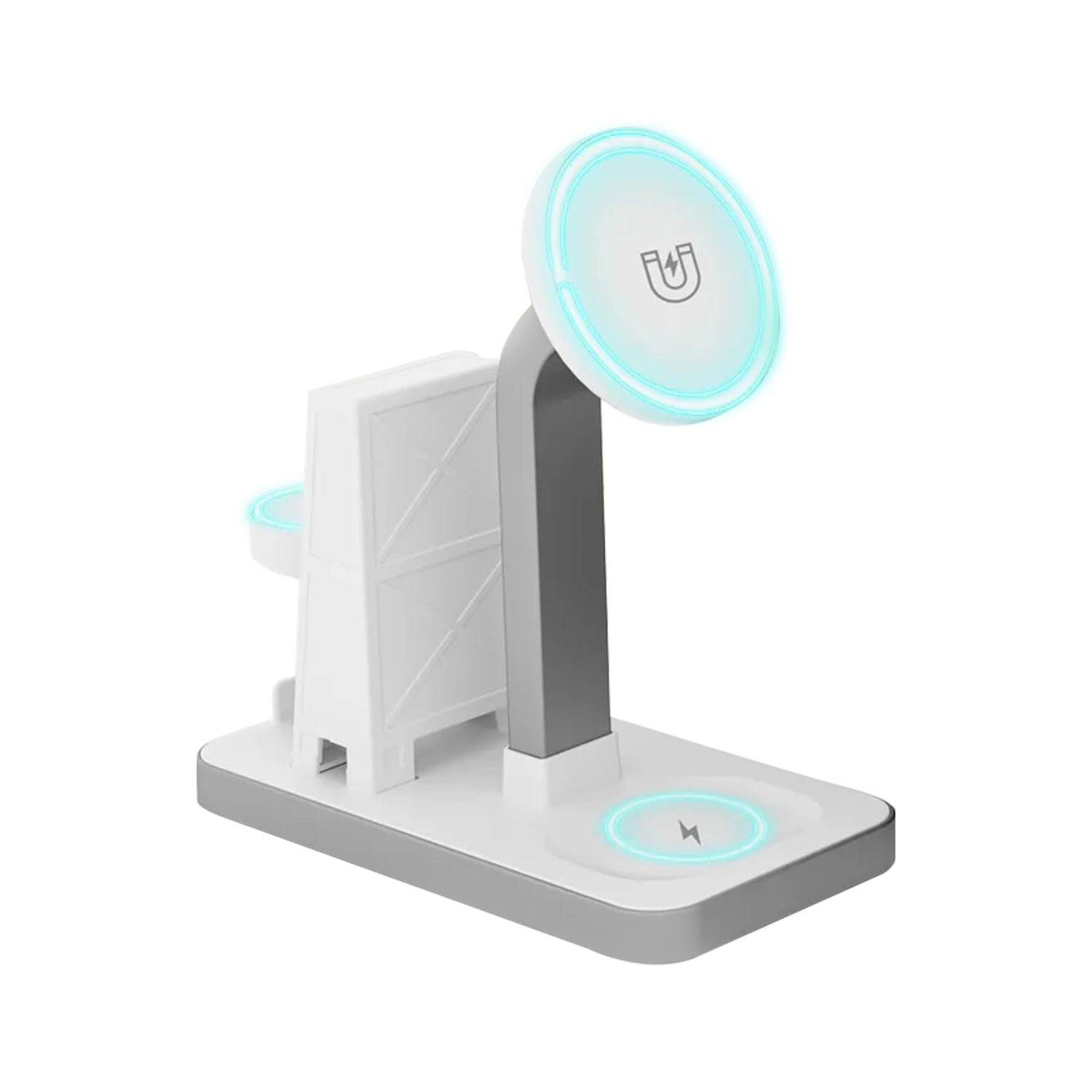 4 In 1 Magnetic Charging Stand Station Dock Multi Wireless Charger Can be used as an iPad stand for New iPhone 15 / iPhone 15 Pro、iPhone 15 ProMax