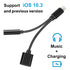 2 in 1 Lightning Adapter to Jack 3.5mm and Lightning Port for iPhone 11/11 Pro /11 Pro Max/ Xs Max/ X / XS/ 8 / 7