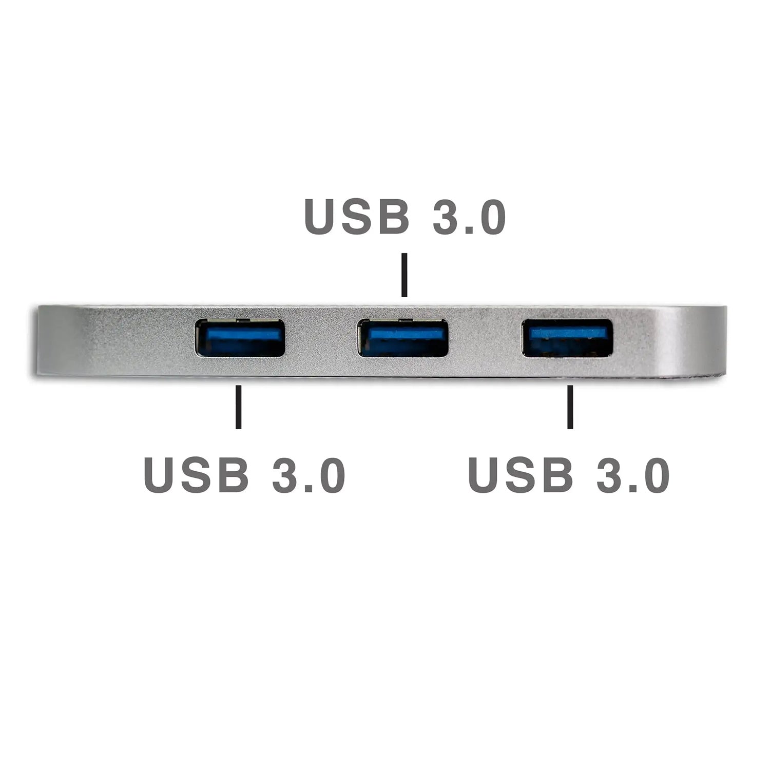 5 in 1 USB 3.0 HUB Card Reader for PC & Mac - Silver