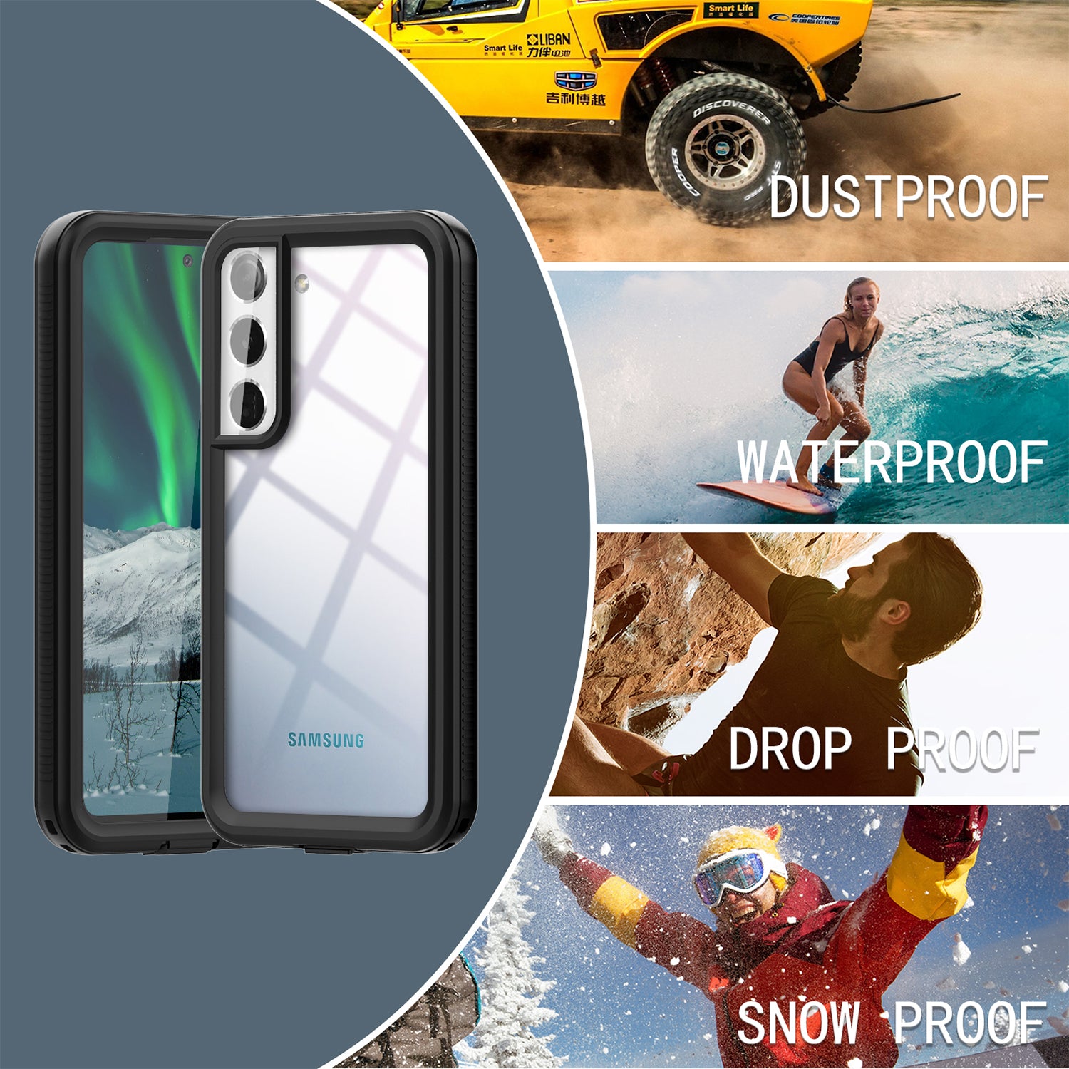 Red Pepper Waterproof Case for  Samsung Galaxy S22