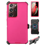 Galaxy S21 Ultra  Full Protection Heavy Duty Case  with Kickstand Belt Clip