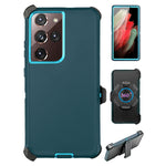 Galaxy S21 Ultra  Full Protection Heavy Duty Case  with Kickstand Belt Clip