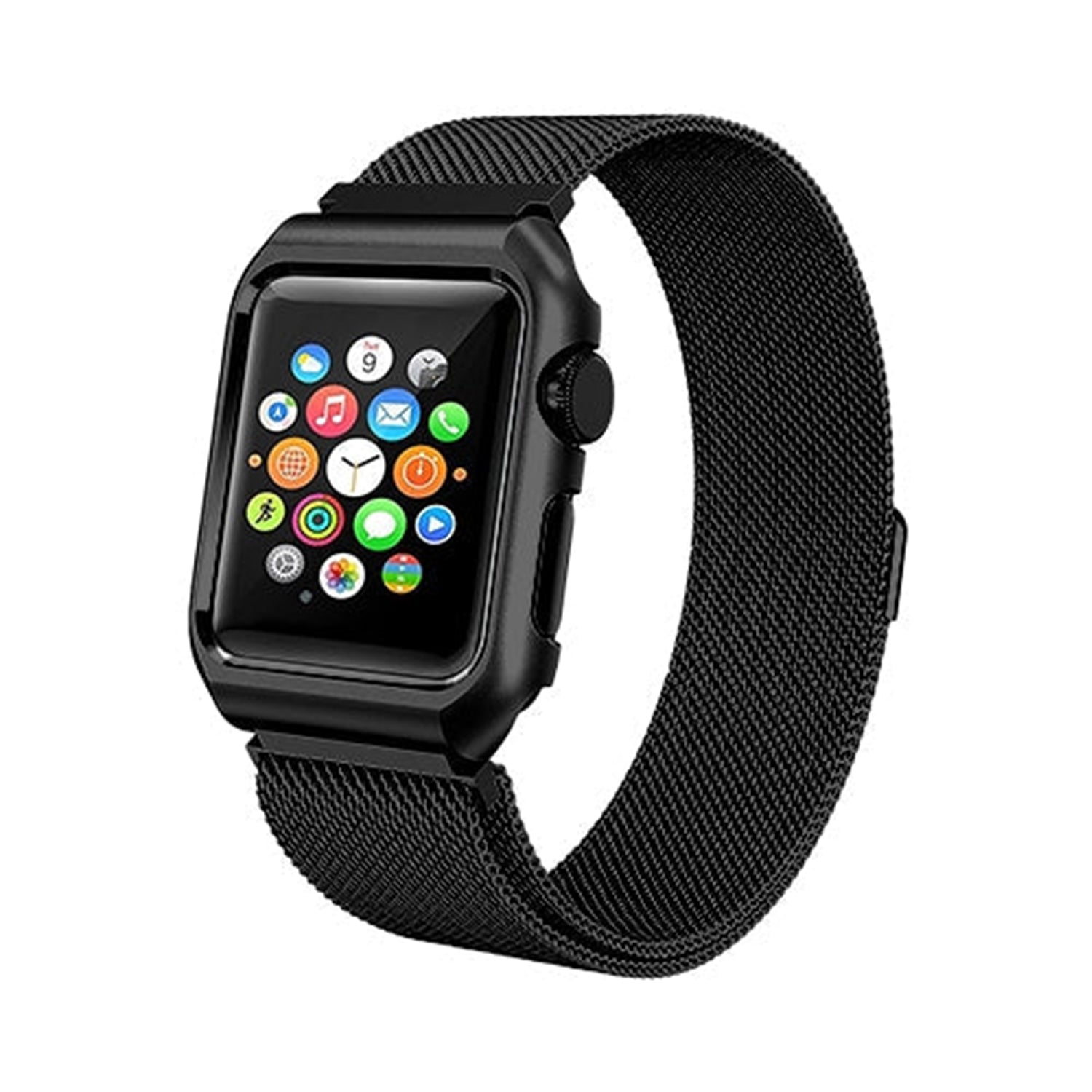 38mm Stainless Steel Wristband  for i-Watch Series 4/3/2/1  Milanese Loop with Strong Magnetic Closure Strap