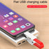 3 in 1 Key Chain USB Charge Cable Micro USB Type C Lighting Charger Cable For iPhone/Samsung/Android