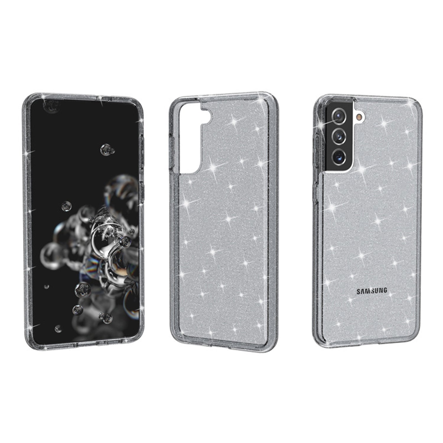 Shiny Transparency Phone Case for Samsung Galaxy S21 Plus