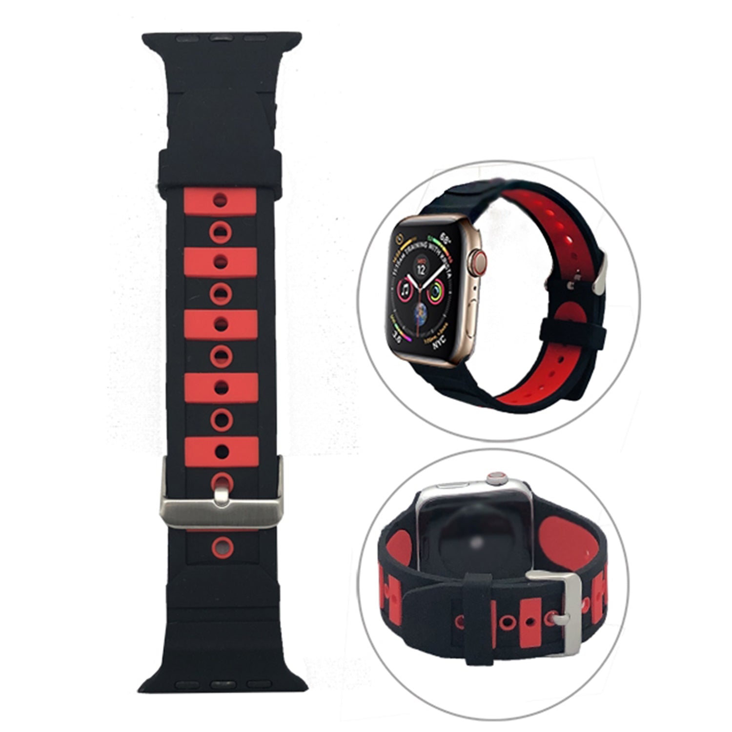 Embedded two colors replacement bands for Apple Watch 7/6/5/4/3/2/1(42MM/44MM/45MM)