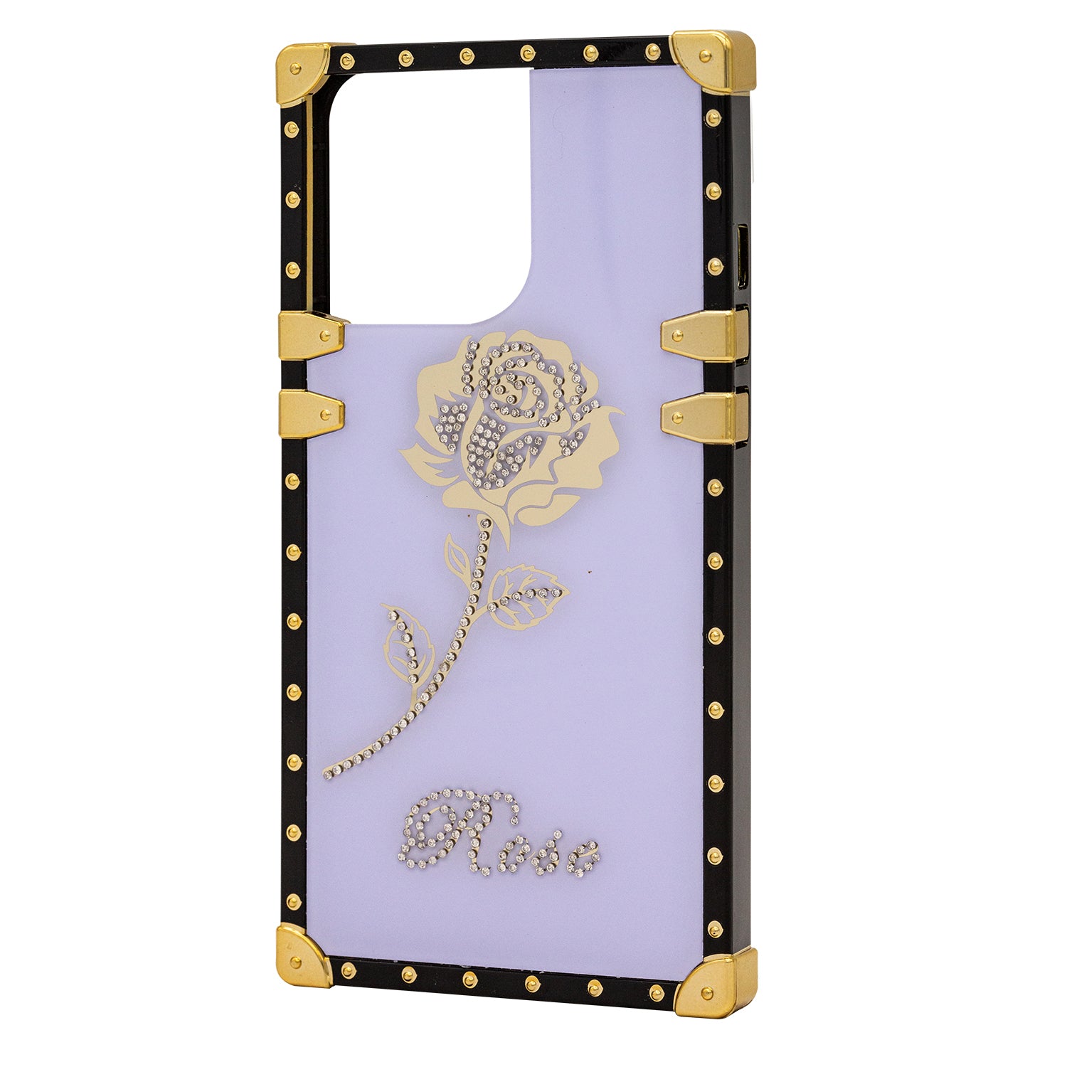 iPhone 14/13 TPU Rose print diamond fashion color case