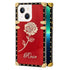 iPhone 14/13 TPU Rose print diamond fashion color case