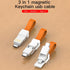 3 in 1 Key Chain USB Charge Cable Micro USB Type C Lighting Charger Cable For iPhone/Samsung/Android