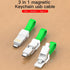 3 in 1 Key Chain USB Charge Cable Micro USB Type C Lighting Charger Cable For iPhone/Samsung/Android