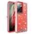 Samsung Galaxy S21 Ultra Transparent Floating Glitter Heavy Duty Case