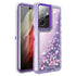 Samsung Galaxy S21 Ultra Transparent Floating Glitter Heavy Duty Case