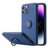 Soft Liquid Silicone Case With Stand Ring Holder For iPhone 13 Pro Max (6.7")
